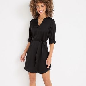 Maurices Satin Waist Tie Dress with Pockets!